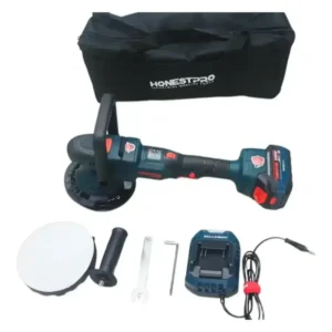 الة التلميع بالبطارية ponceuse polisseuse orbitale HONESTPRO 21V YAE2654
