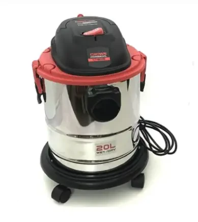 مكنسة كهربائية Aspirateur/souffleur avec sac (L’eau & Poussière)20L 1000W CT42046 CROWN - الصورة 4