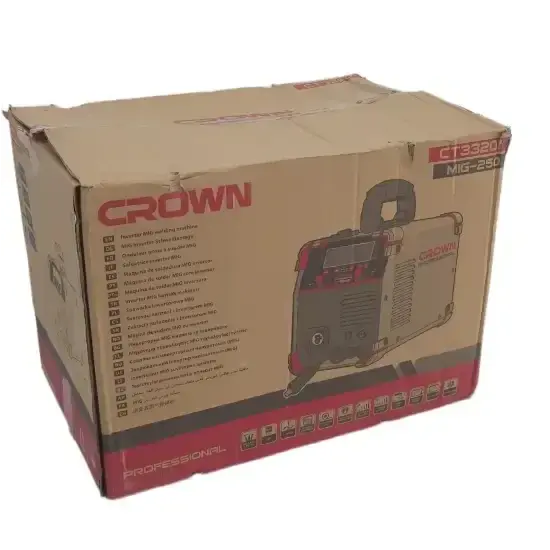 جهاز التلحيم بالسلك و القضبان poste a souder CROWN MMA/ MIG 250A CT33201 - الصورة 6