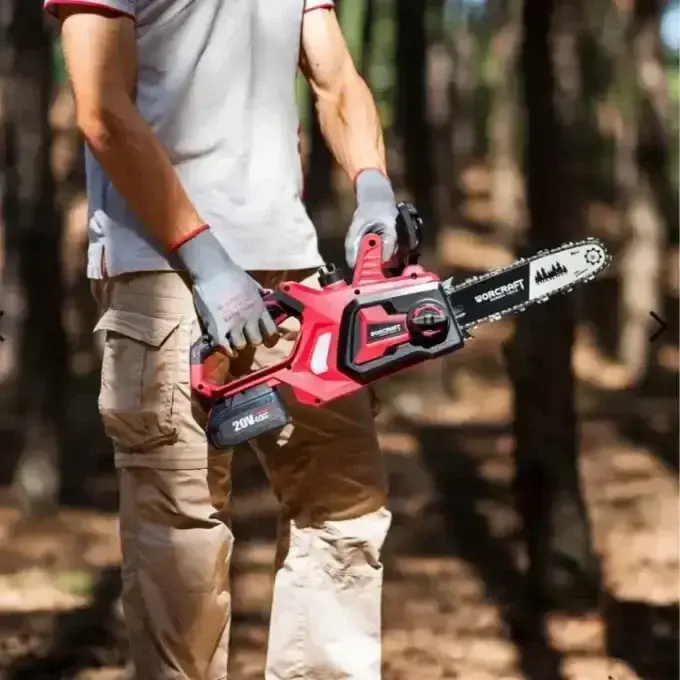 منشار الخشب بالبطارية Mini scie chaîne a batterie 20V WORCRAFT - الصورة 3