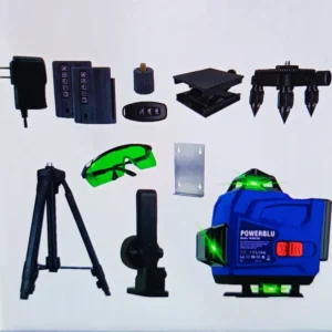 Niveau Laser 4D 16 Lignes 2 Batteries avec Trépied POWERBLU YAMO189