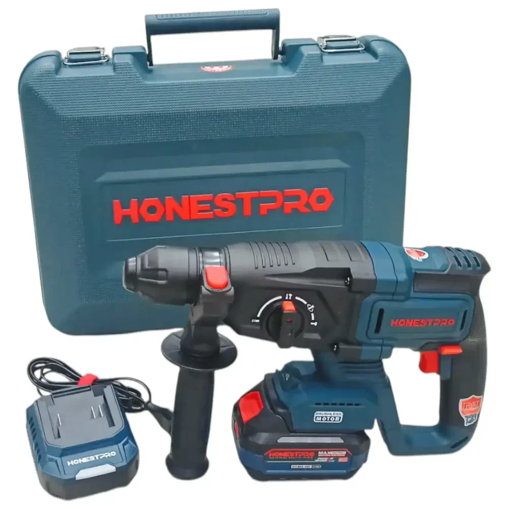 الة الثقب و الحفر بالبطارية marteau perforateur HONESTPRO a batterie 21V YAE2649