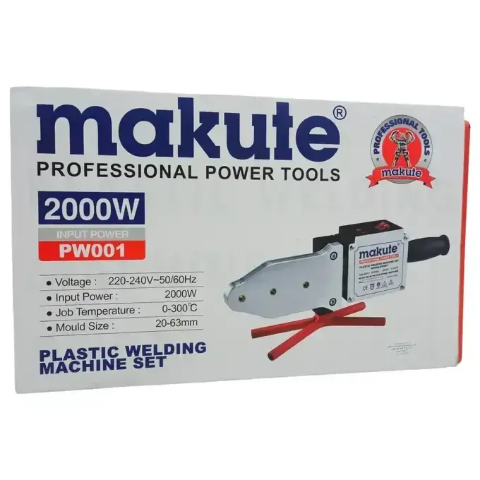آلة لحام الانابيب البلاستيكية Soudeuse de tubes PPR 2000W MAKUTE PW001 - الصورة 4