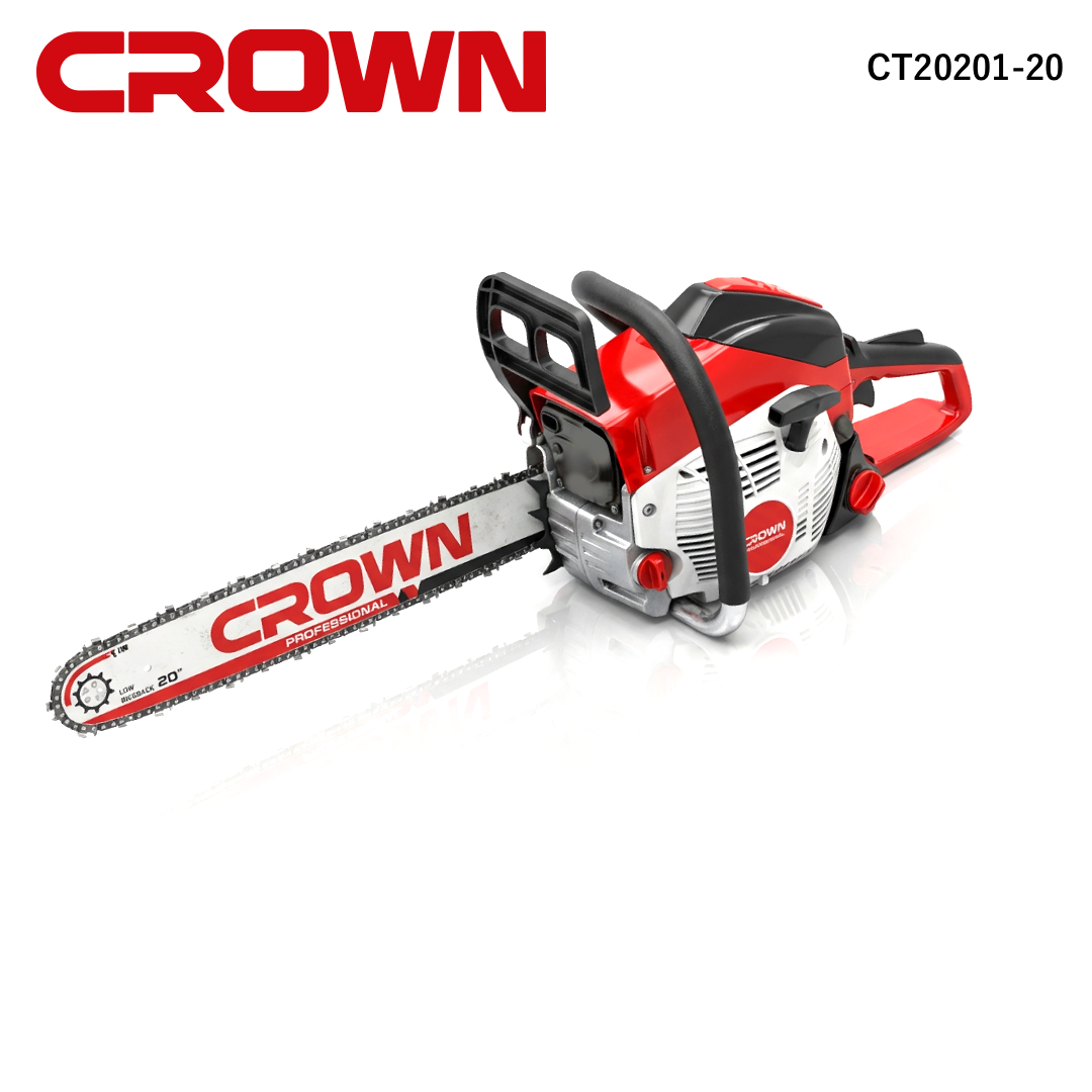 ⁦منشار الخشب بالبنزين scie à chaîne 20″ CROWN 3000W CT20201-20⁩ - الصورة ⁦4⁩